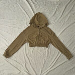 Corduroy Cropped Jacket Hoodie!